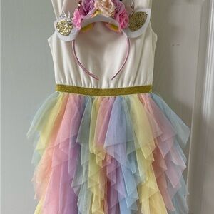 Unicorn Rainbow Tutu Dress for Kids
